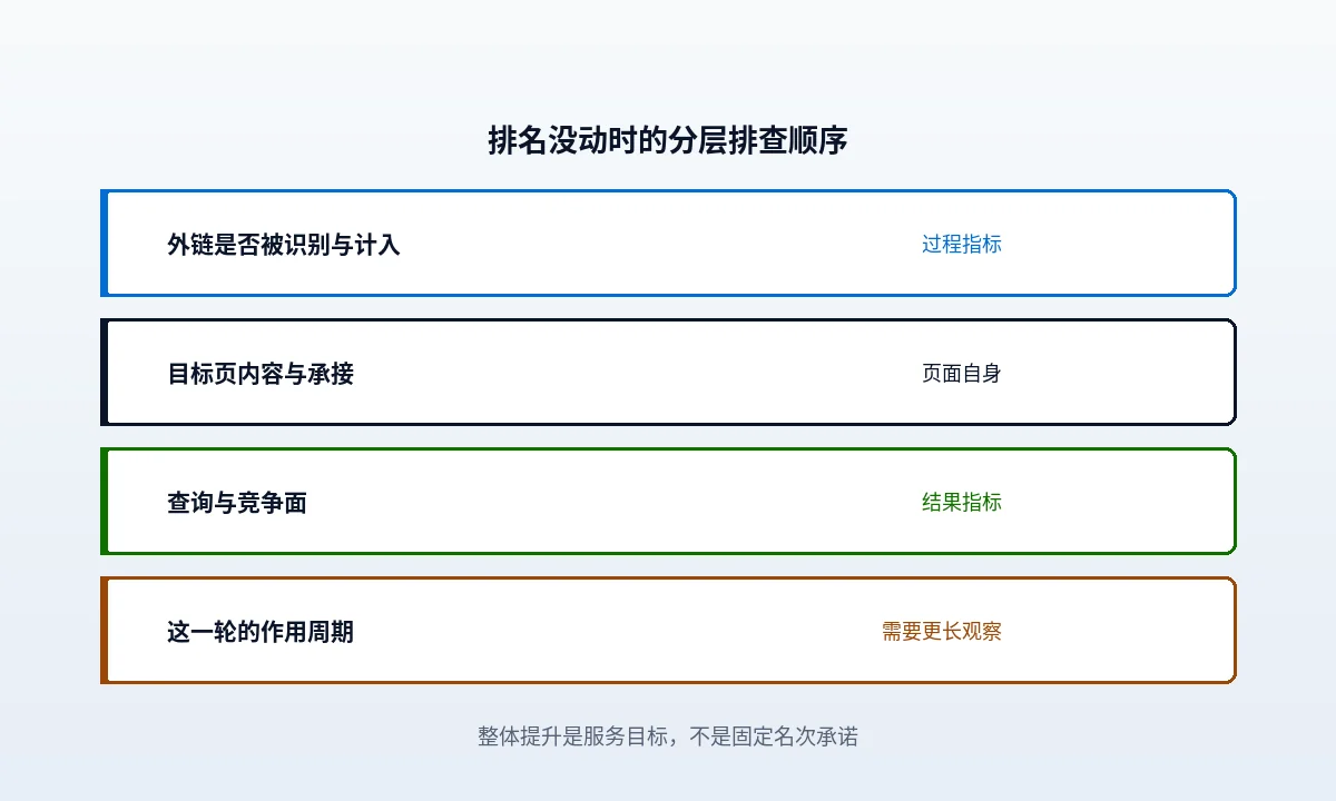 外链在涨、排名没动，问题可能在哪