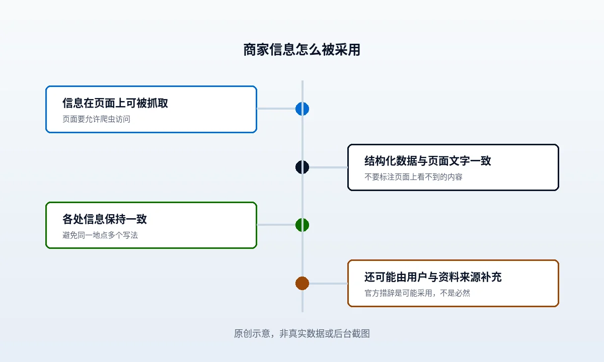 本地商家信息怎样被 Google 采用