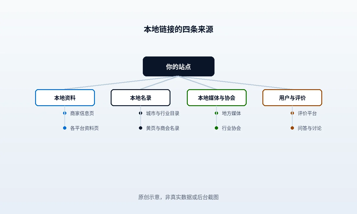 本地 SEO 的链接都从哪来