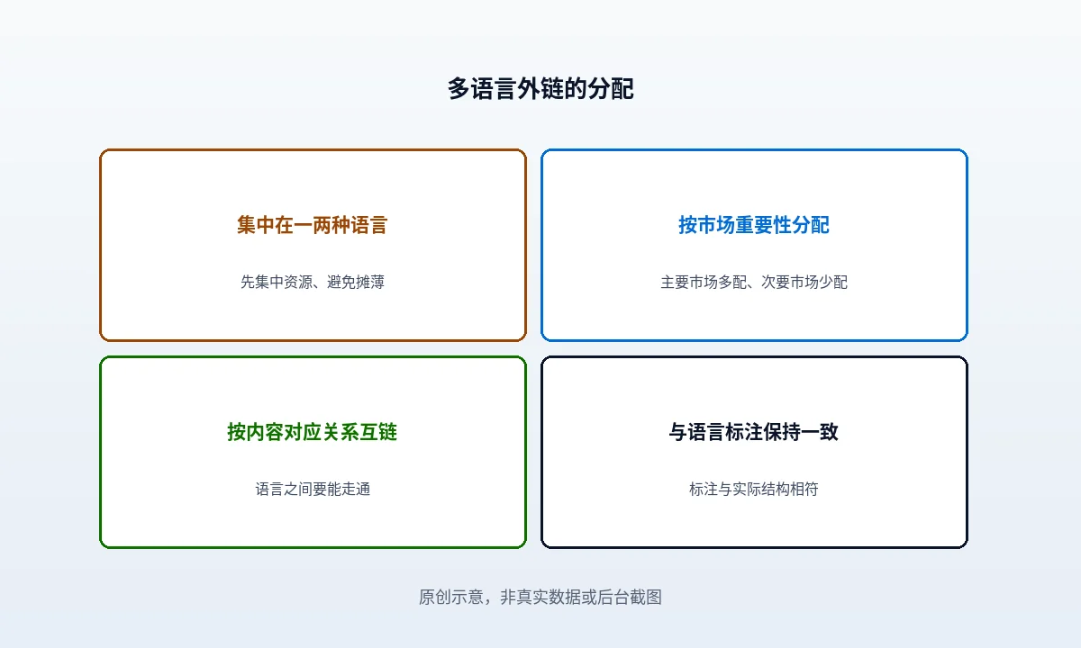 多语言站点的外链该怎么在不同语言间分配