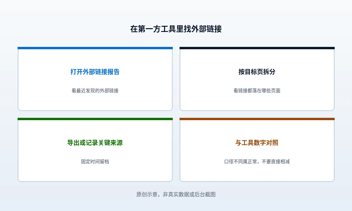 在 Search Console 里找出你自己网站的外部链接