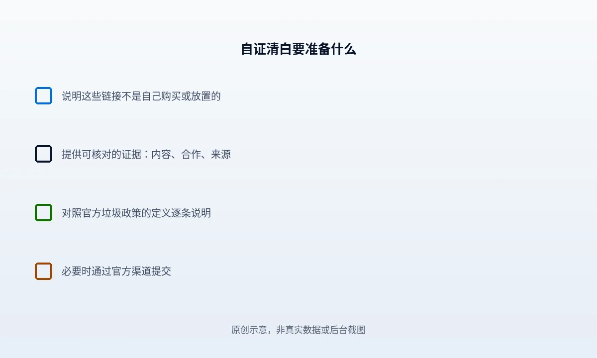 被大量垃圾外链牵连，怎么自证清白