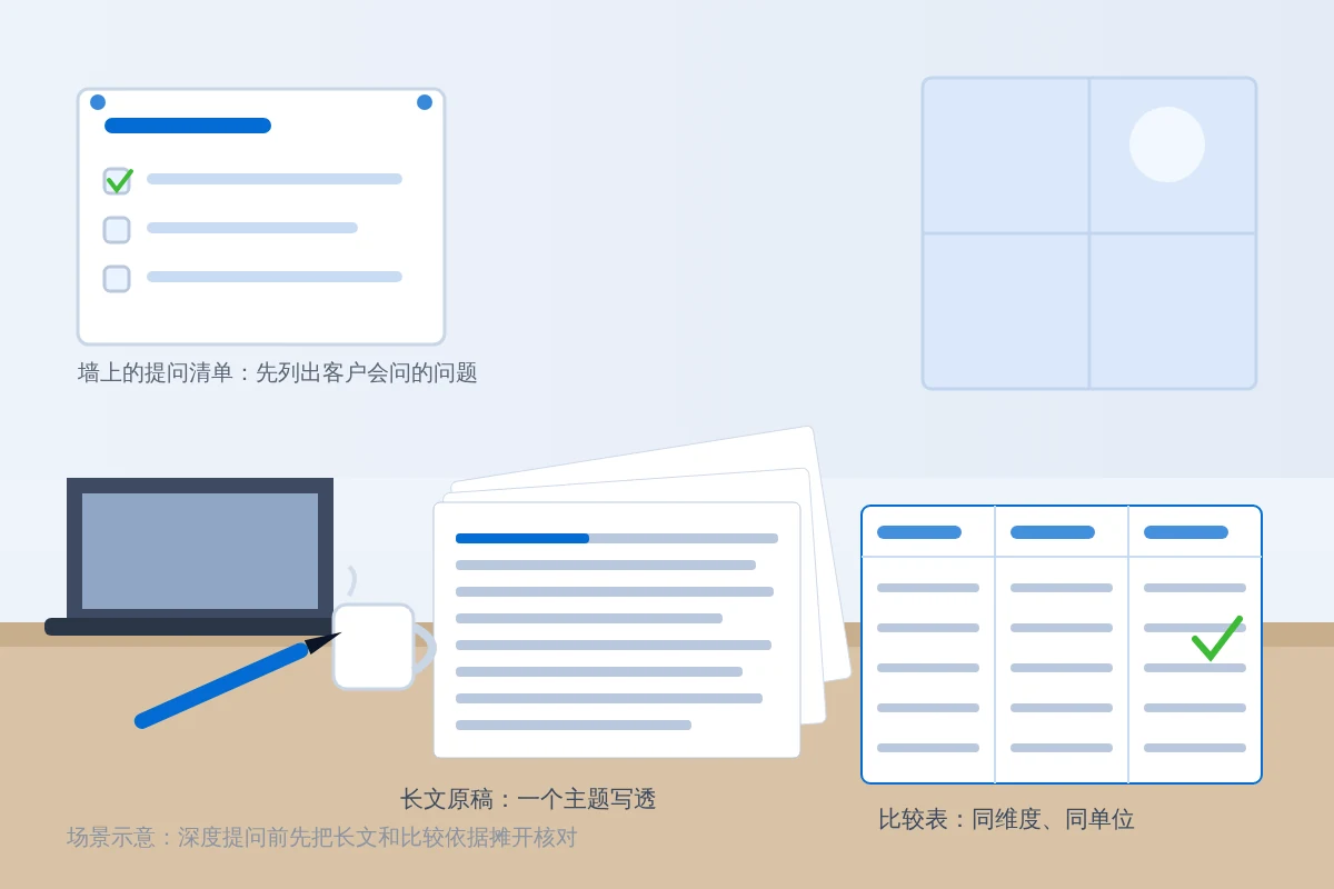 Claude 与深度研究型提问：长文和比较内容怎么写