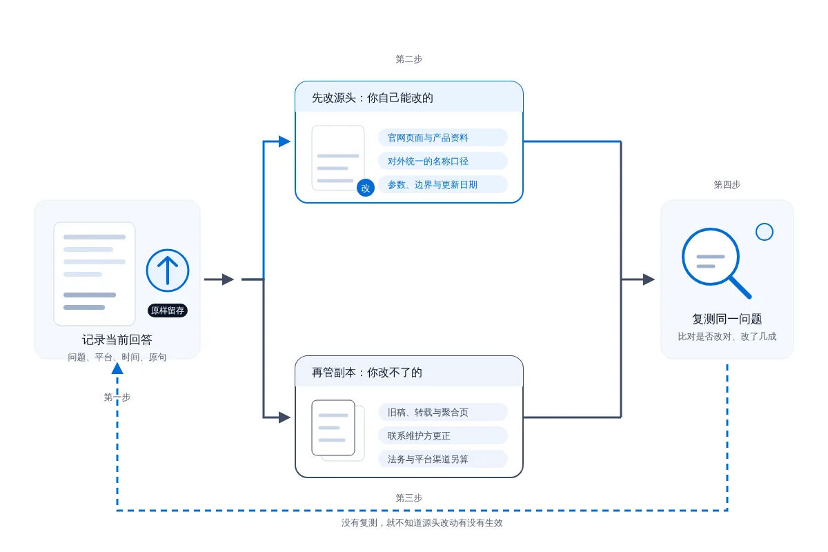 AI说错了品牌信息：先改源头还是先发稿
