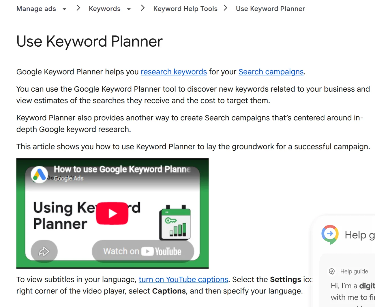 Google Ads 官方帮助页 Use Keyword Planner,说明关键词规划师用于研究关键词与广告投放,其竞争度面向付费广告