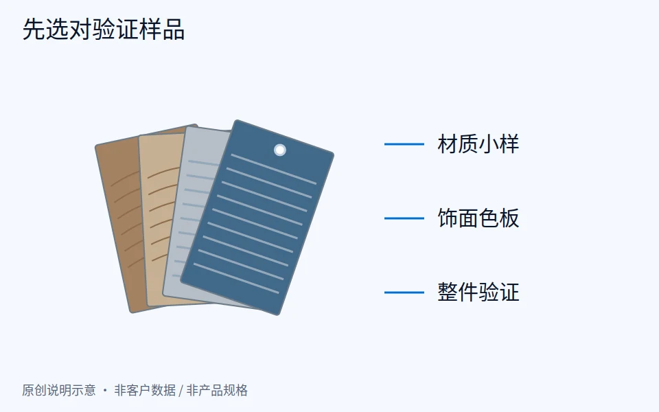 家具样品询盘怎么转化：先弄清验证目的，再谈样品形态和费用