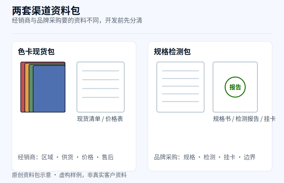 面料经销商和品牌采购要的资料不一样：开发前先分清