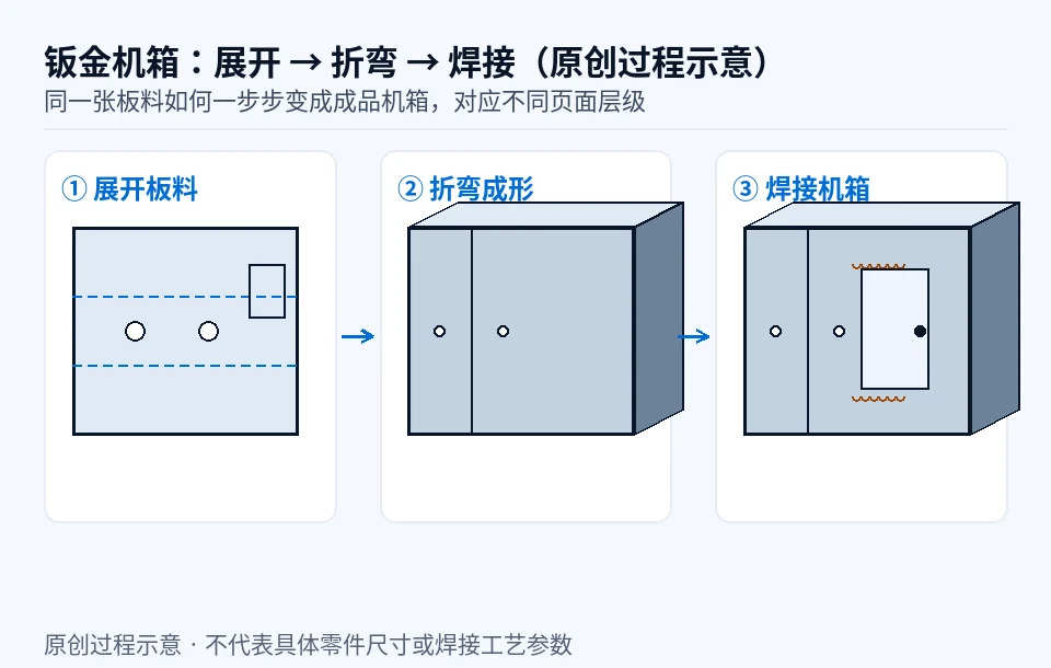 钣金厂网站怎么分层：工艺页与机箱外壳页如何分配关键词
