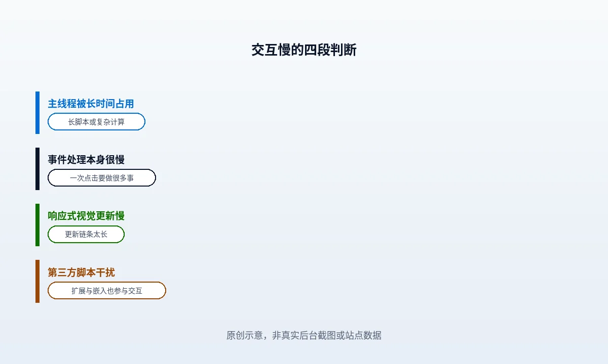 WordPress 站点 INP 偏高的常见原因
