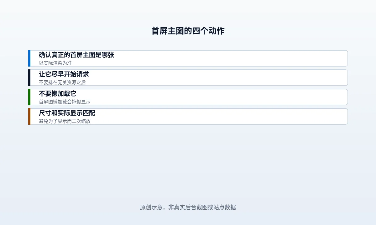 WordPress 首屏图片怎么让 LCP 变好