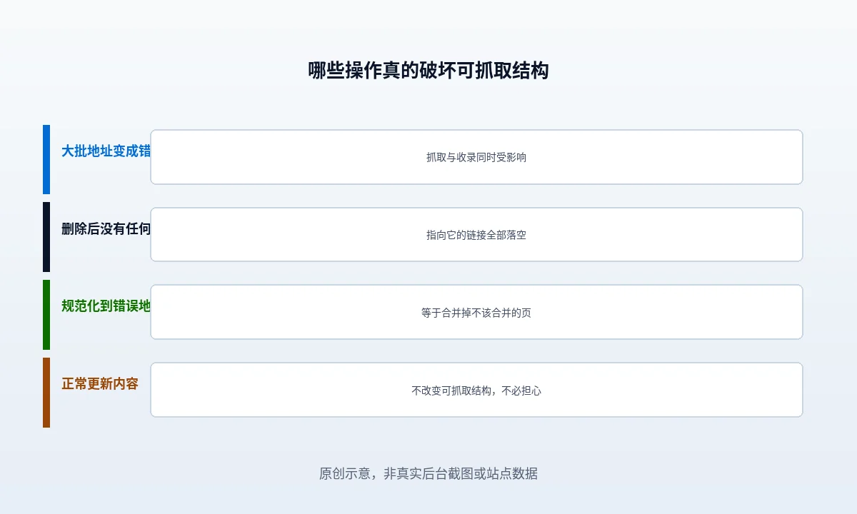 哪些 WordPress 操作会真的破坏可抓取结构