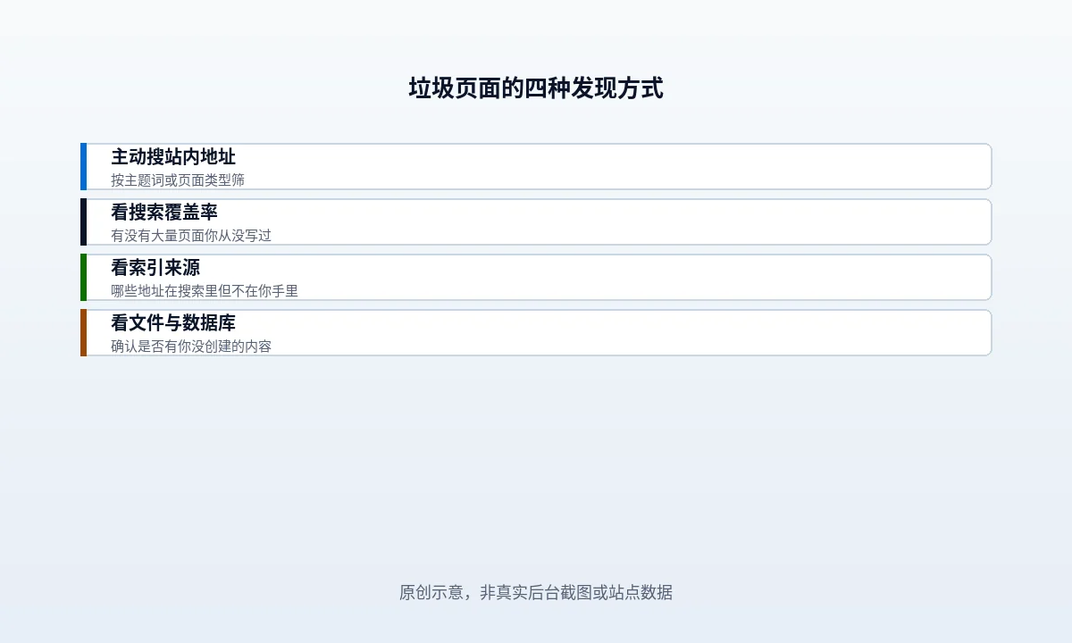 WordPress 怎么发现站里多出来的垃圾页面