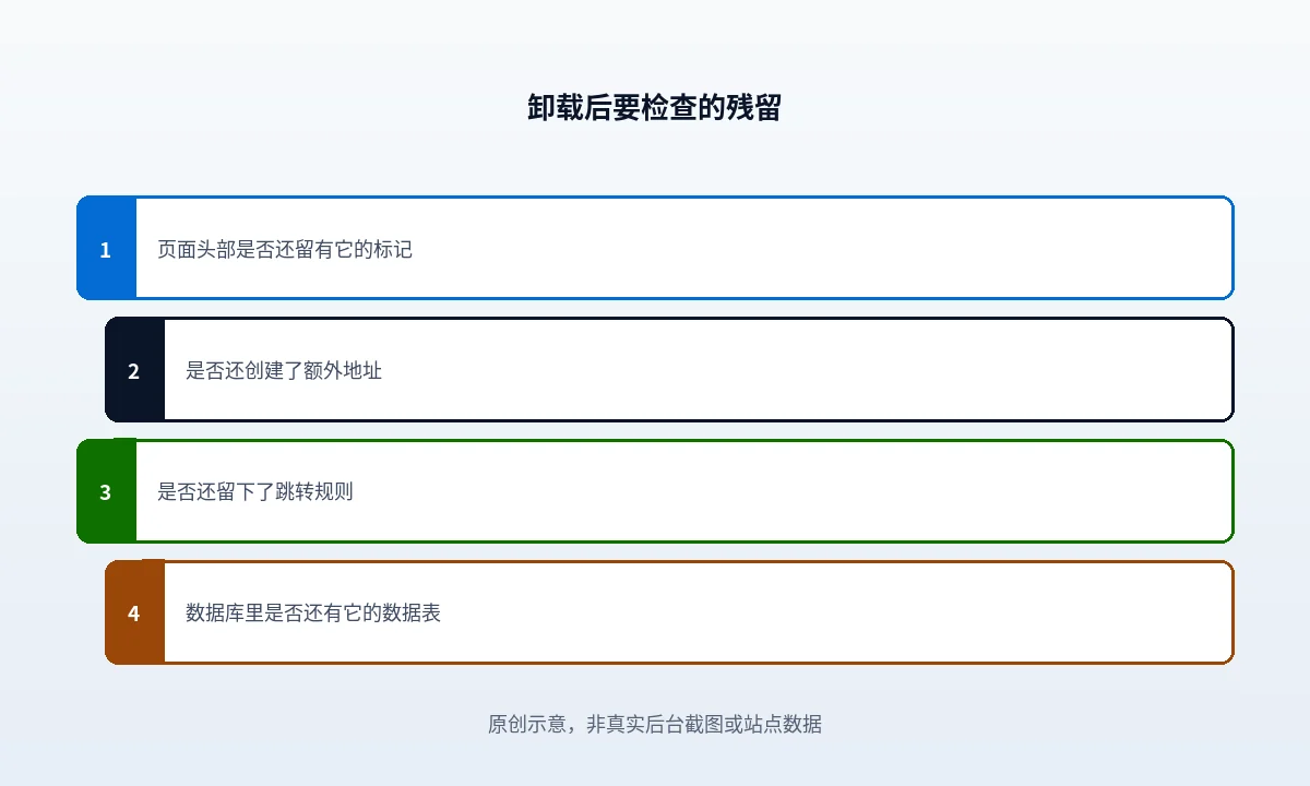 WordPress 卸载插件后残留的 SEO 风险